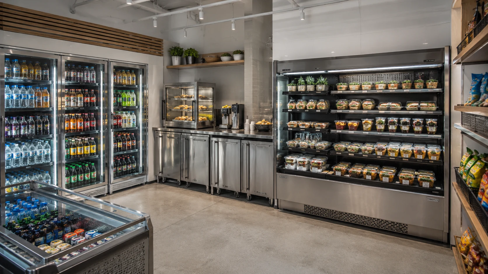 convenience store beverage refrigeration and small food retail equipment