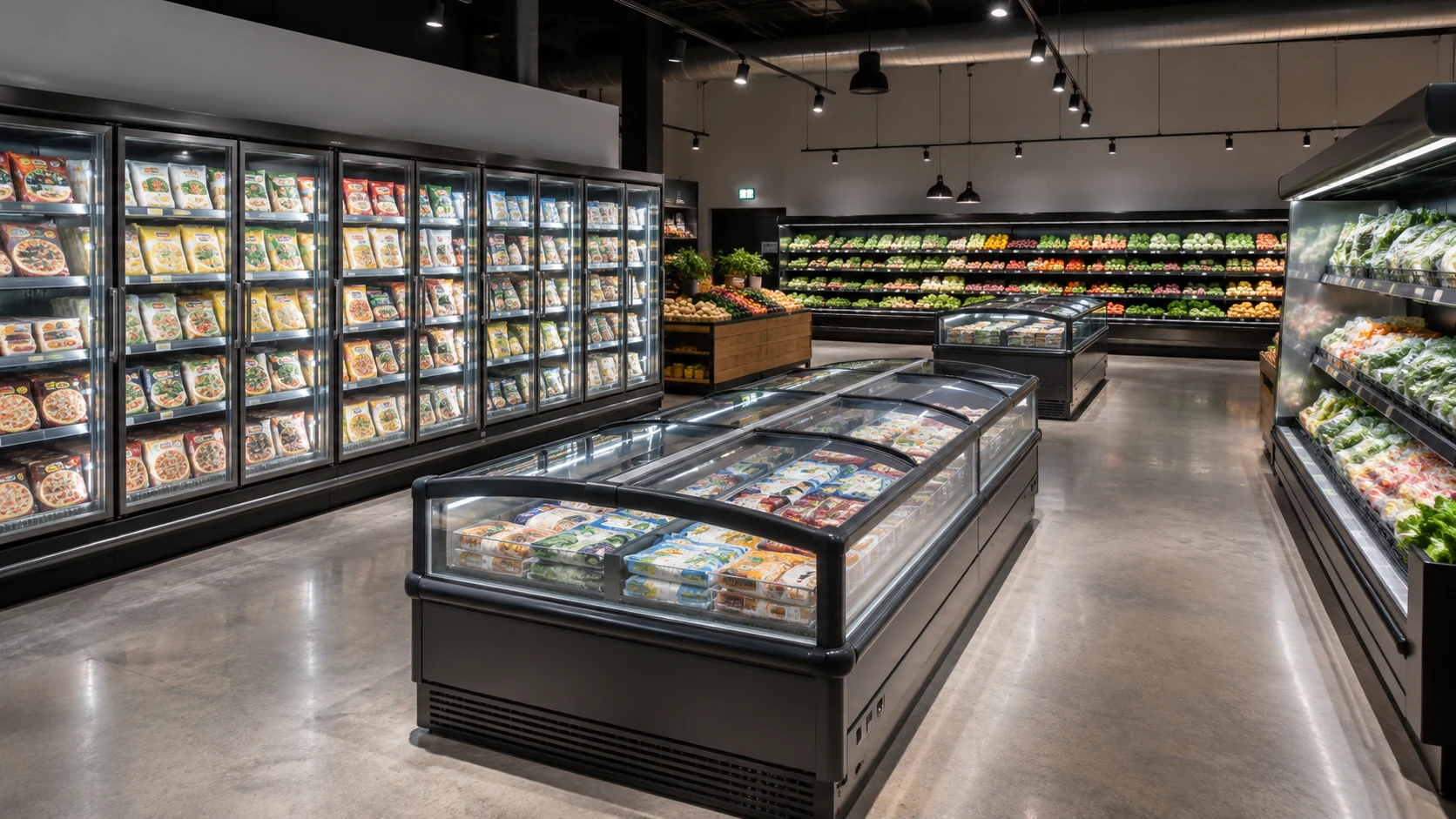 supermarket commercial refrigeration and food retail equipment application