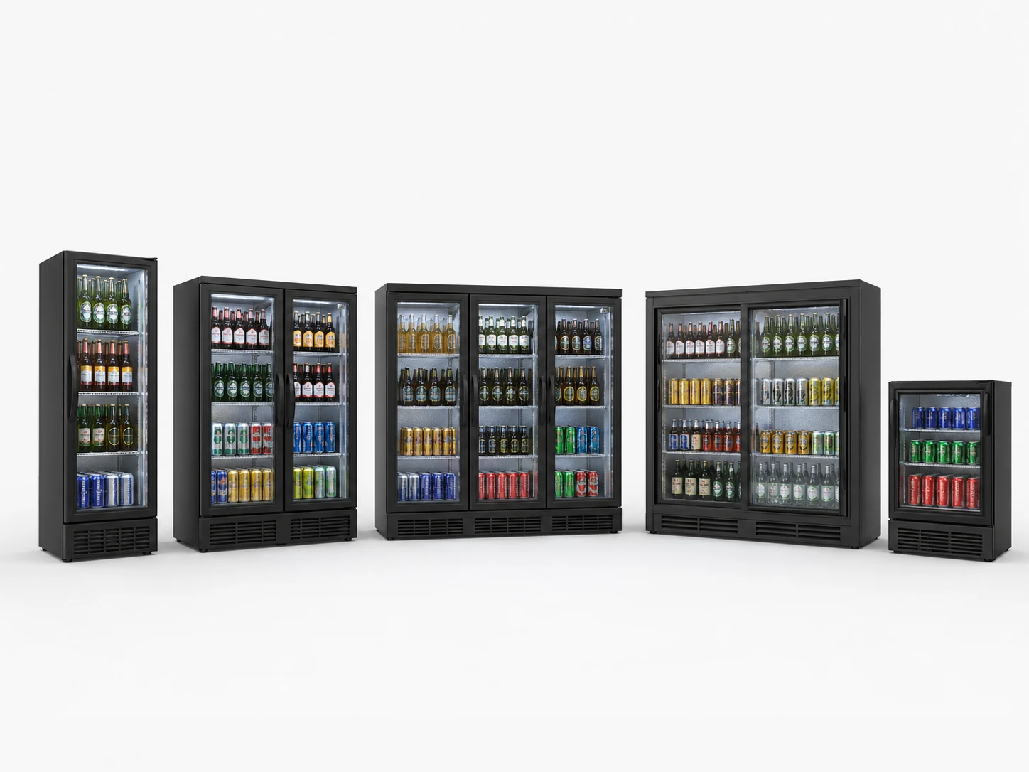 commercial back bar refrigerator and beverage cooler product series