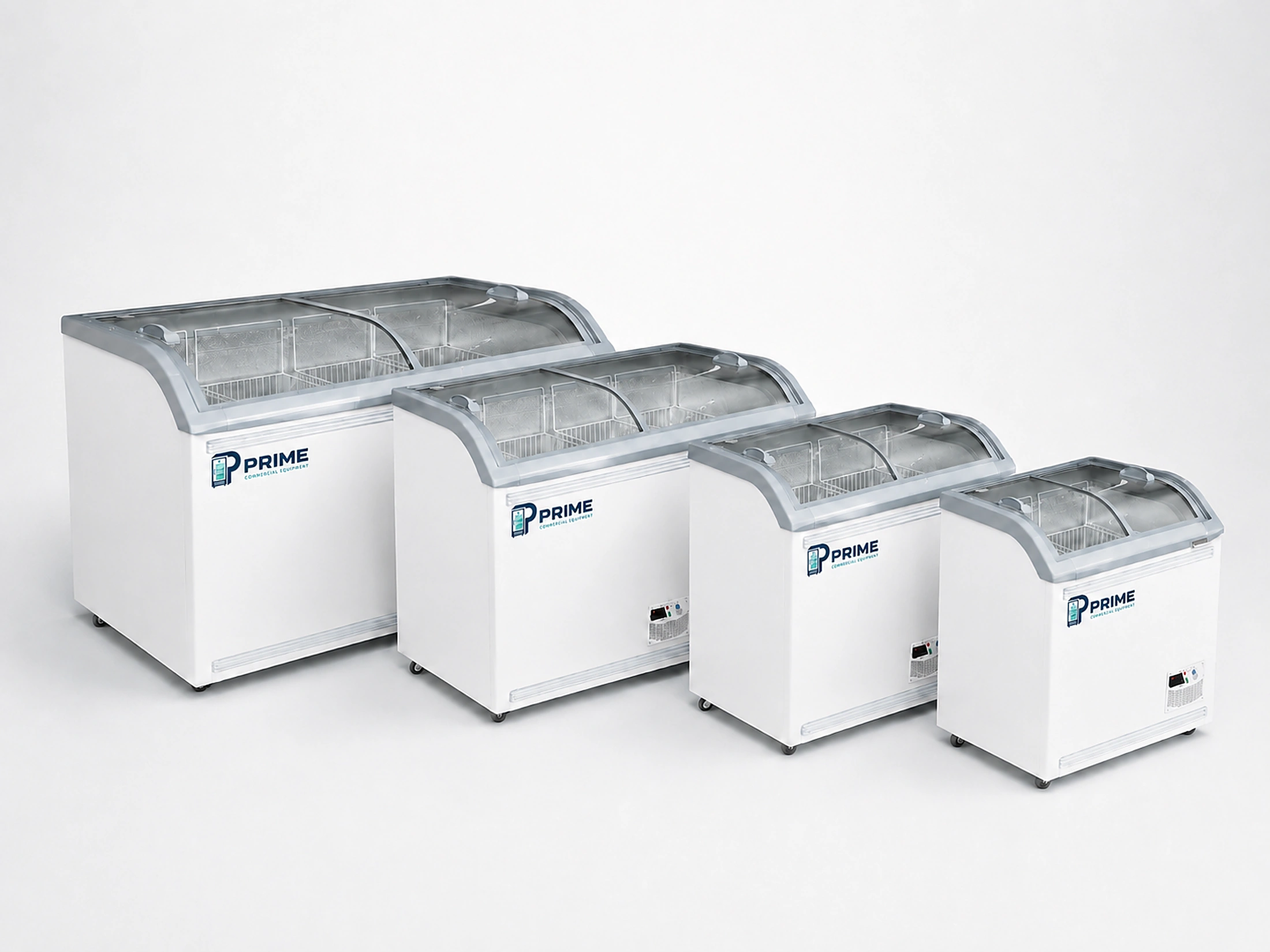 commercial ice cream chest freezer display series