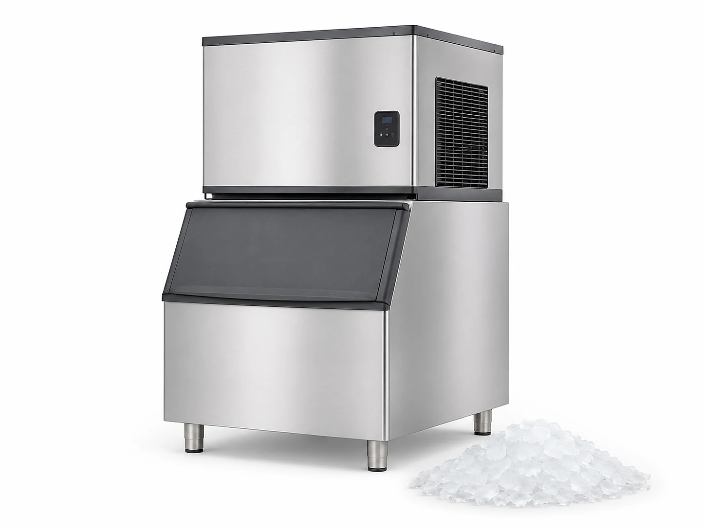 commercial flake ice machine for seafood display