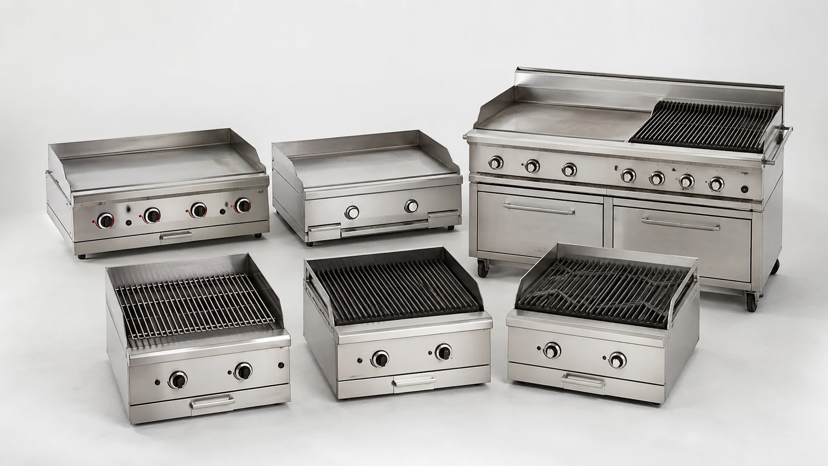 commercial griddles and charbroilers product range for restaurant kitchens