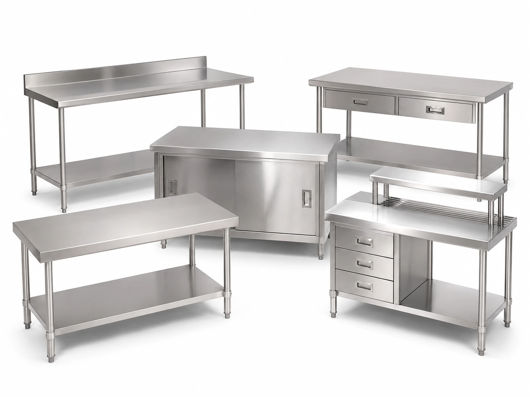 commercial stainless steel work tables product series