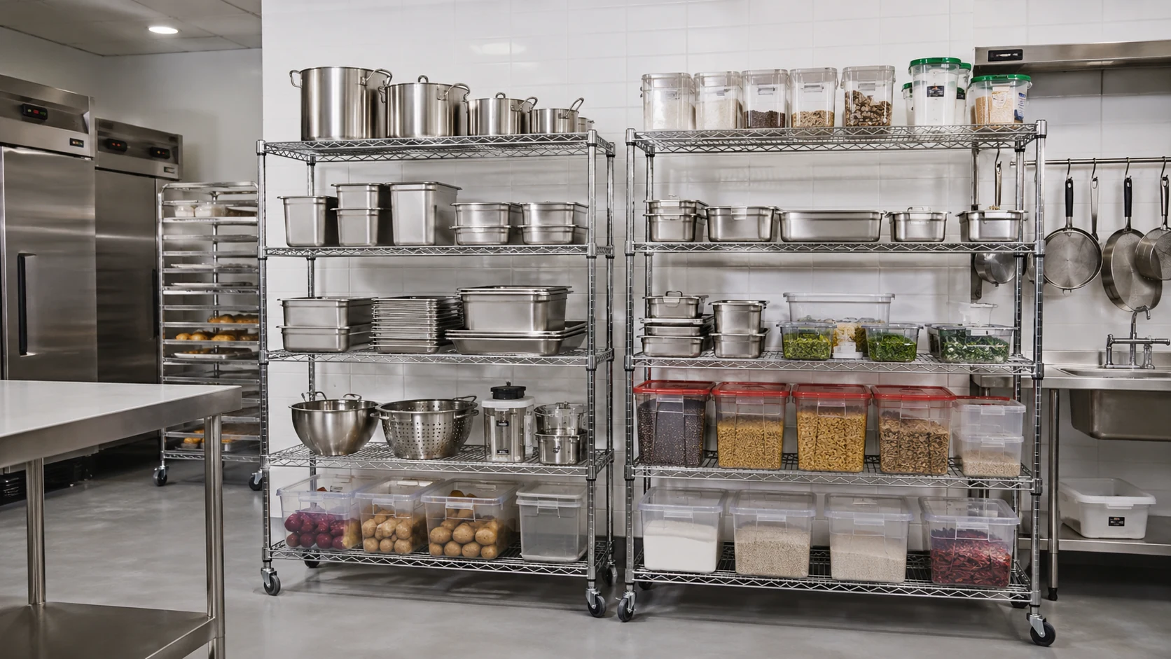 commercial stainless steel storage racks for commercial kitchen storage system