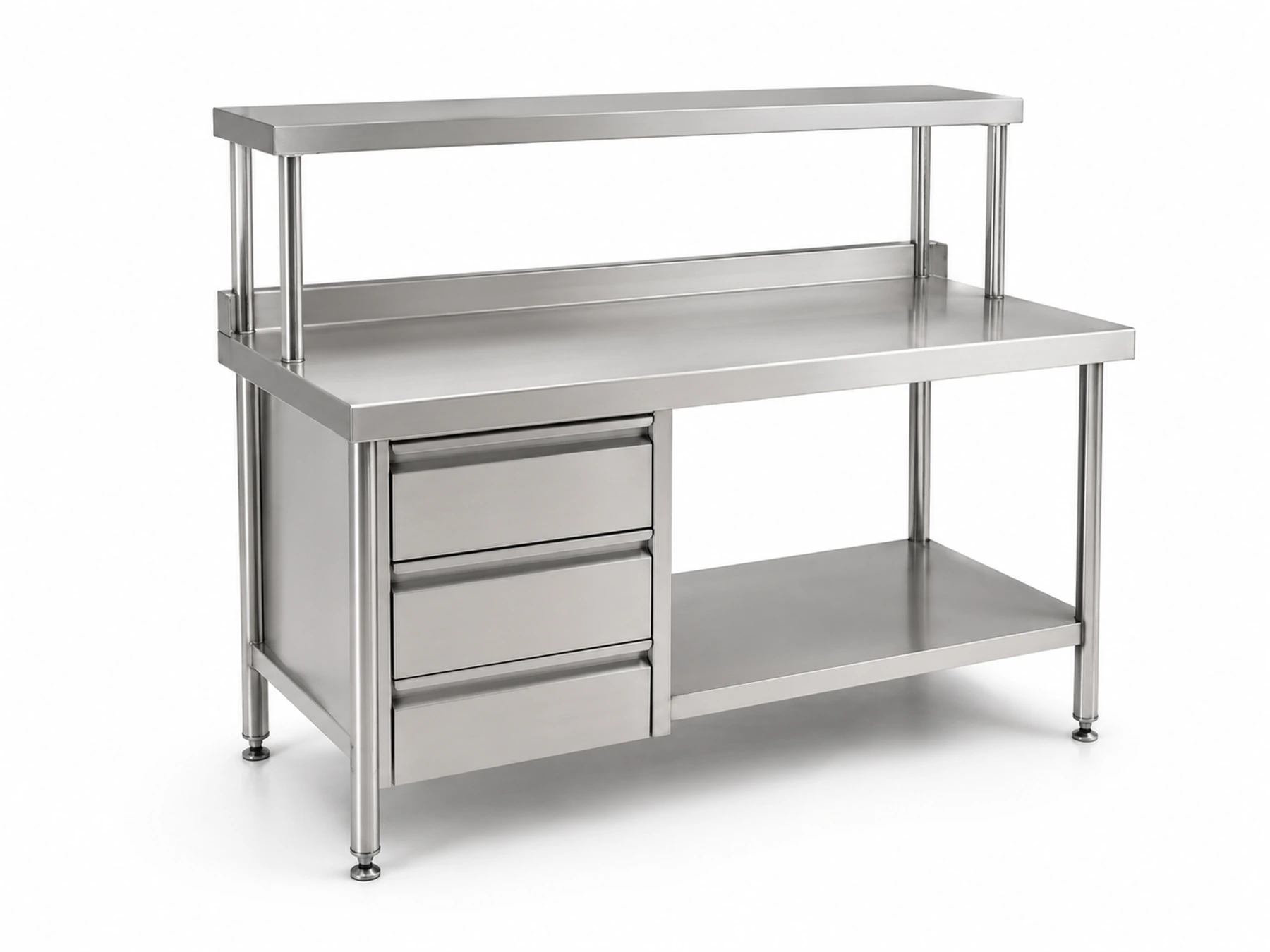 custom commercial stainless steel workstation