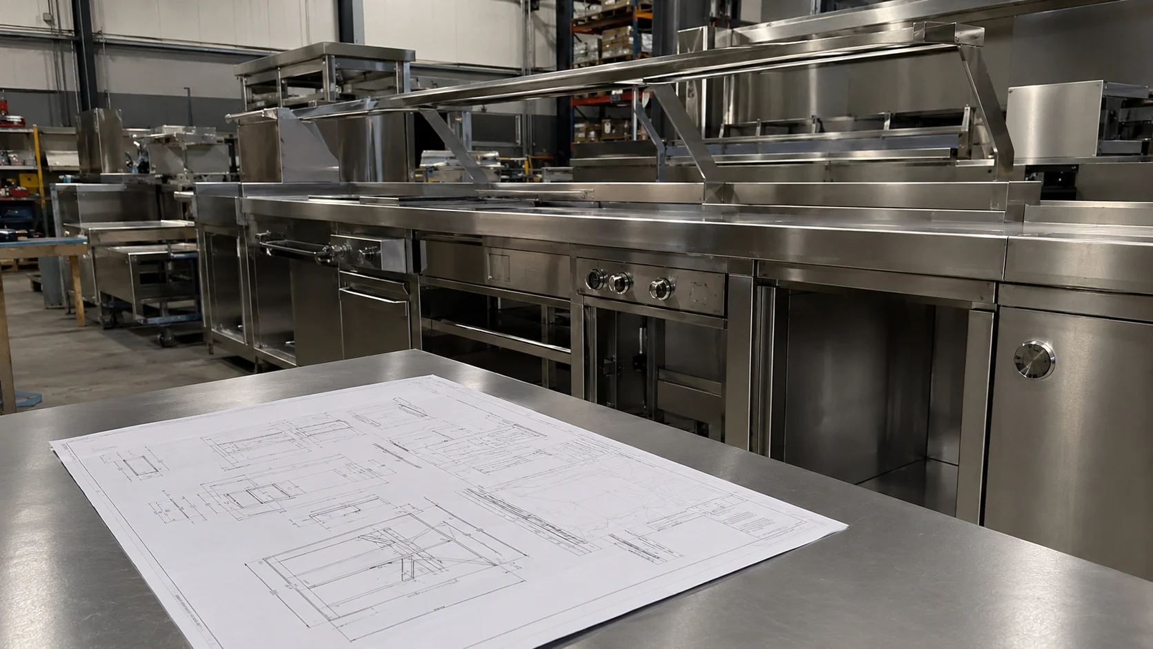 drawing based custom stainless steel fabrication project
