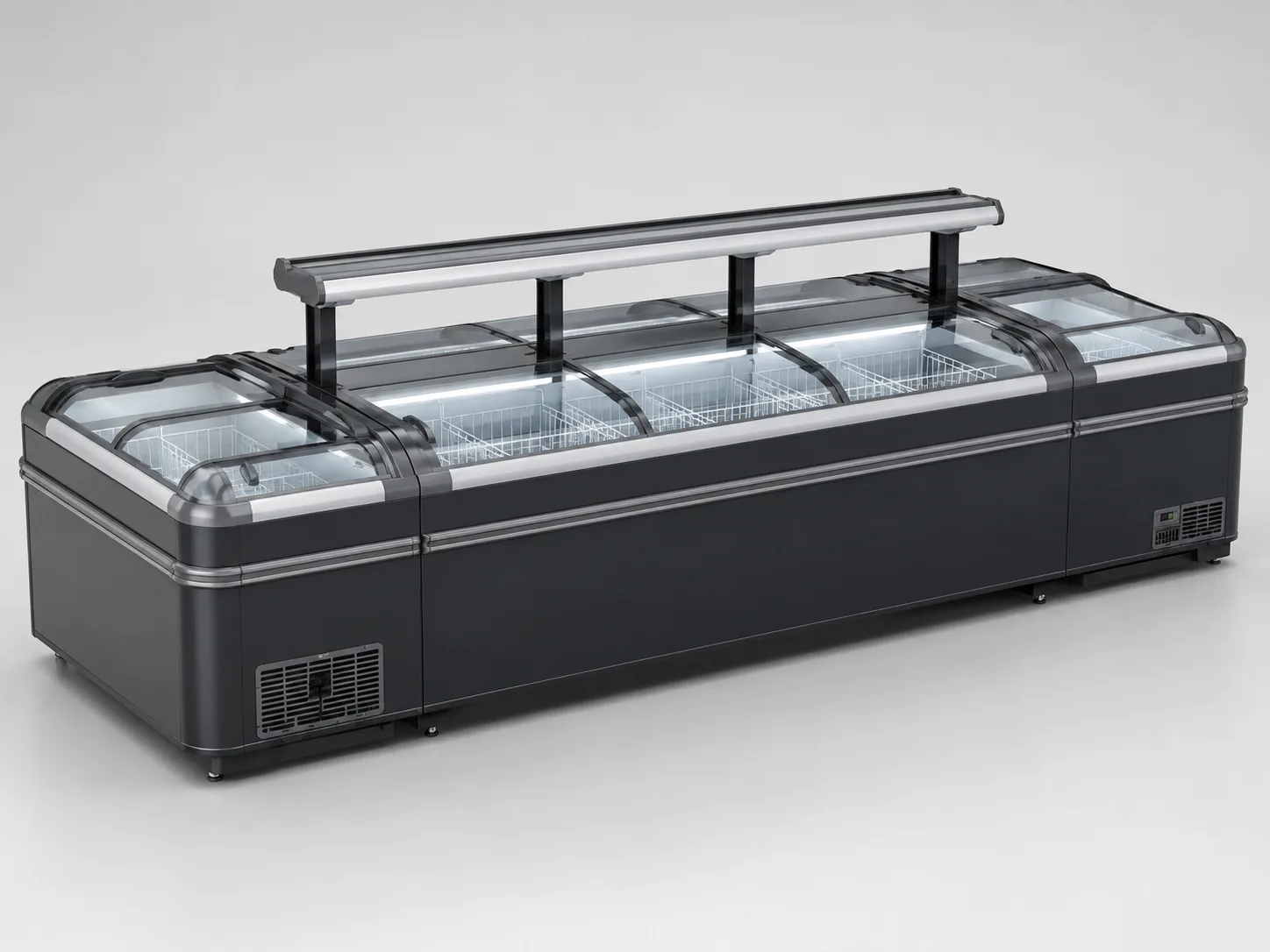 luxury style commercial island freezer