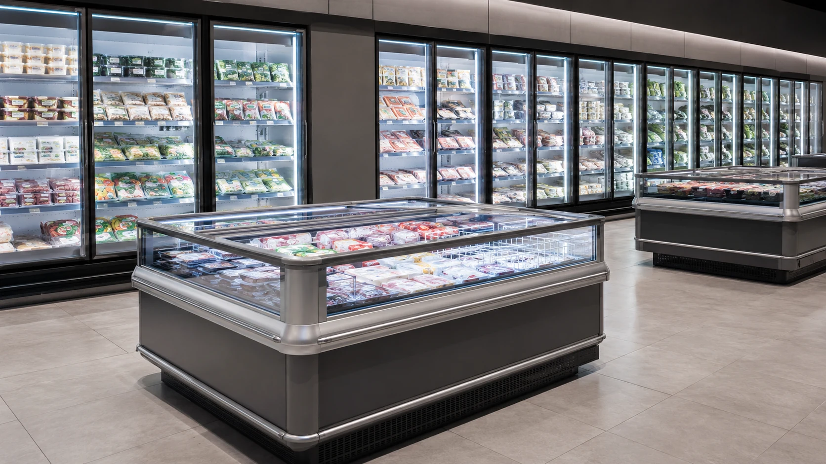 glass door refrigerators for commercial display