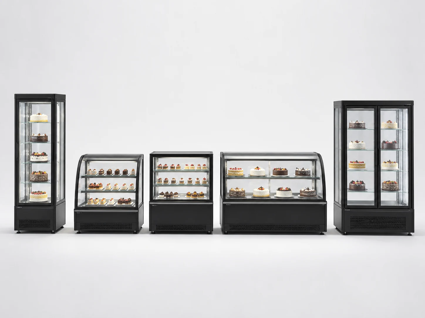 commercial refrigerated cake display cabinet product series
