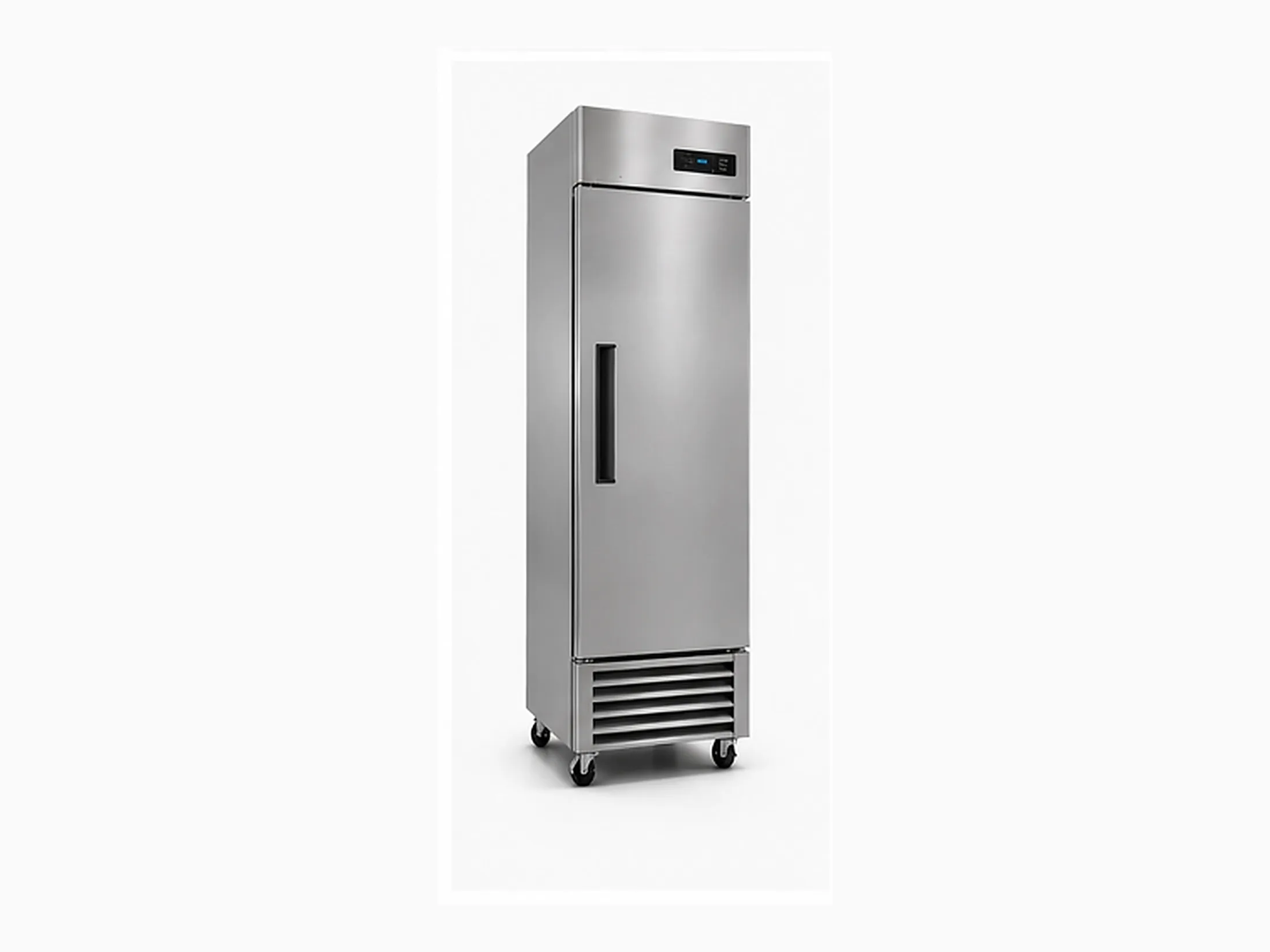 single solid door commercial upright reach-in refrigerator
