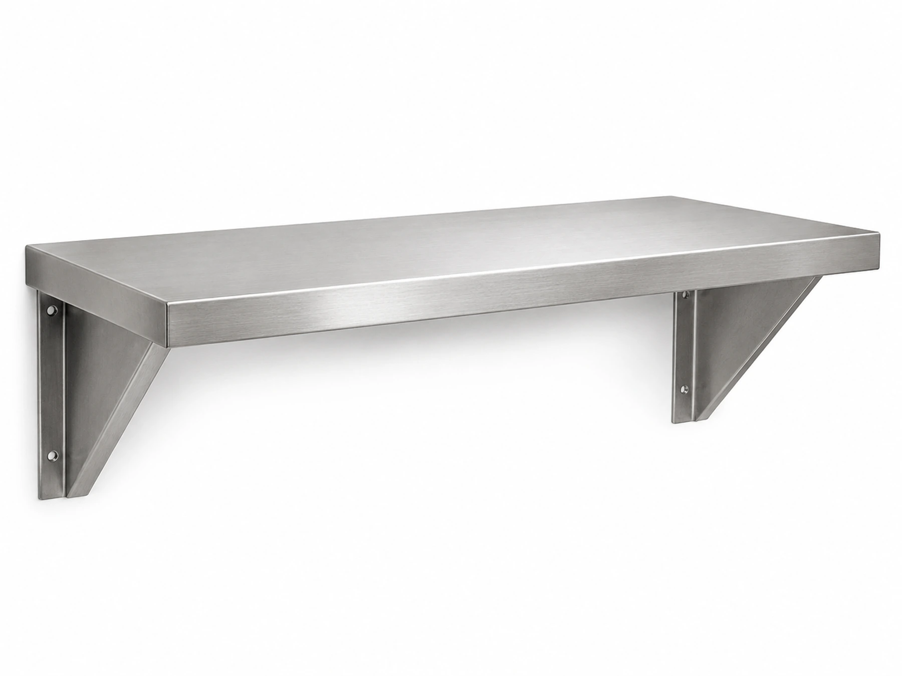 solid commercial stainless steel wall shelf