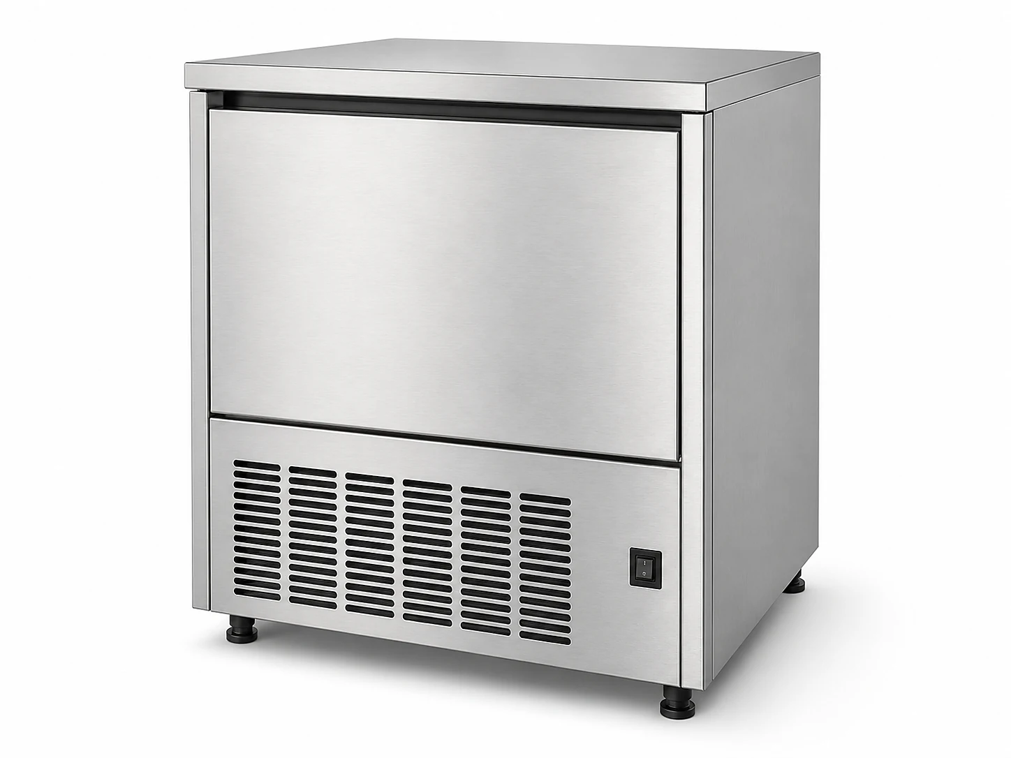 stainless steel undercounter commercial ice maker