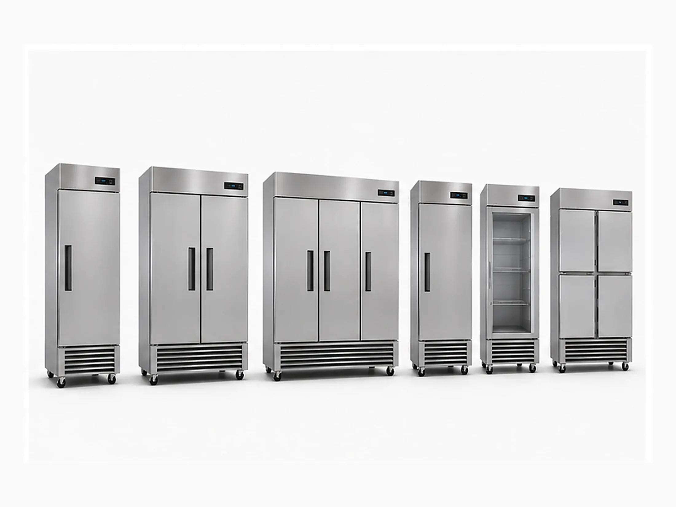 stainless steel upright reach-in refrigerator and freezer product series