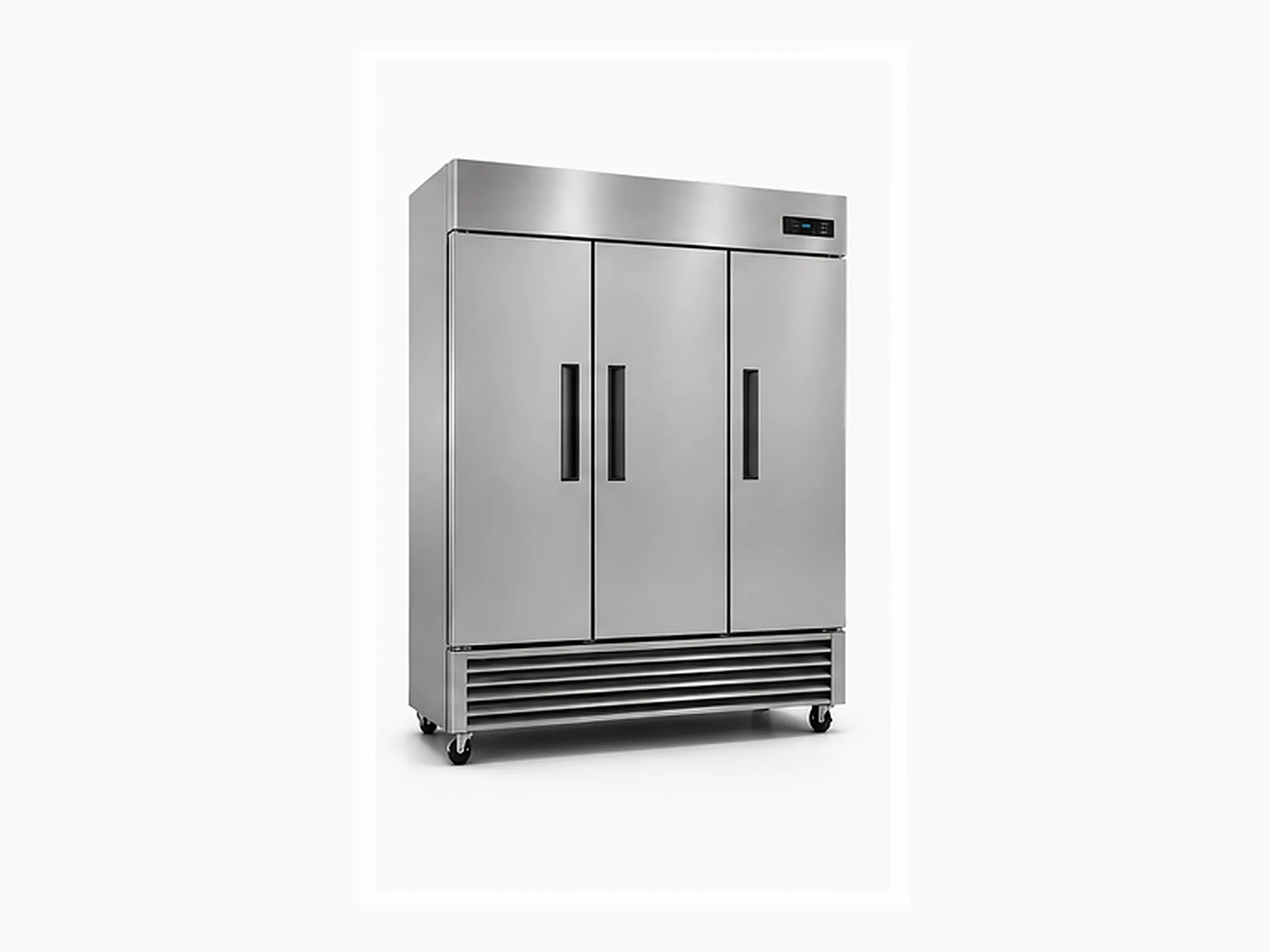triple solid door commercial upright kitchen refrigerator