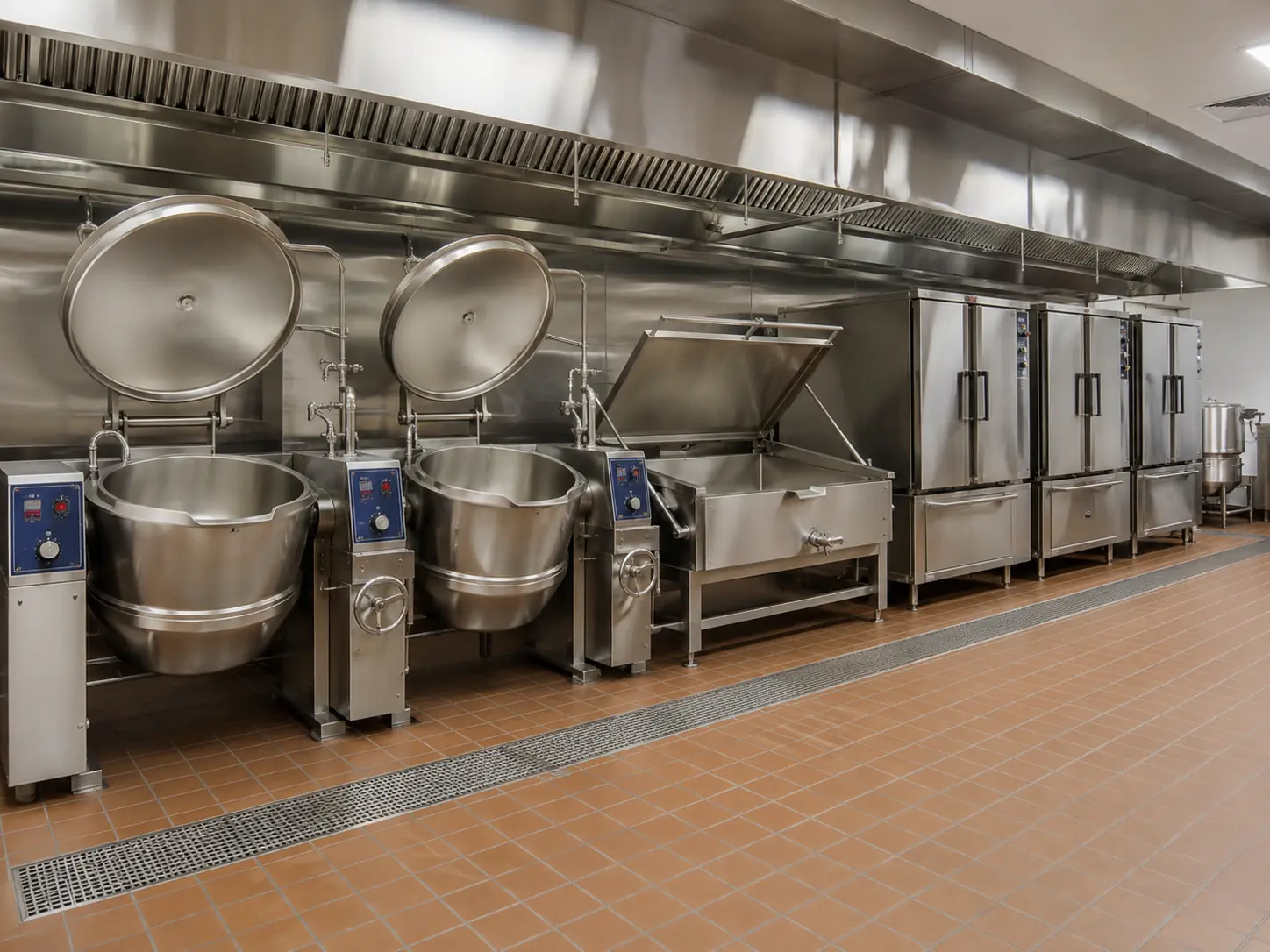 central kitchen batch cooking and steam equipment