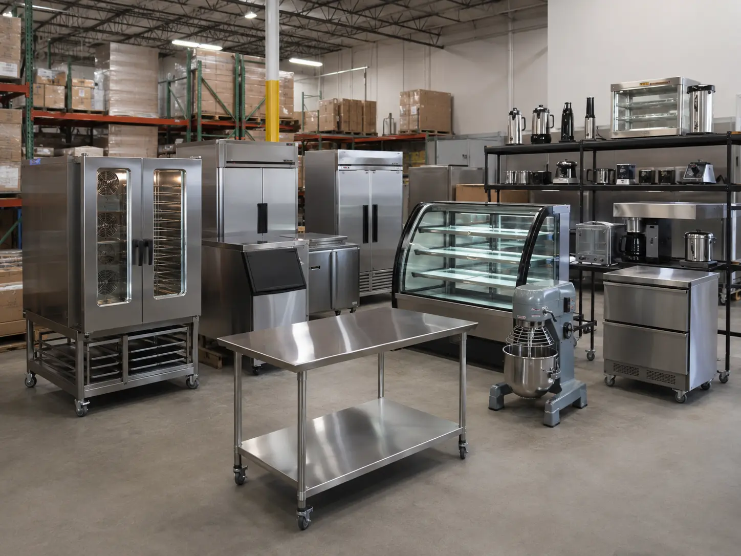 commercial bakery and cafe equipment supplier warehouse