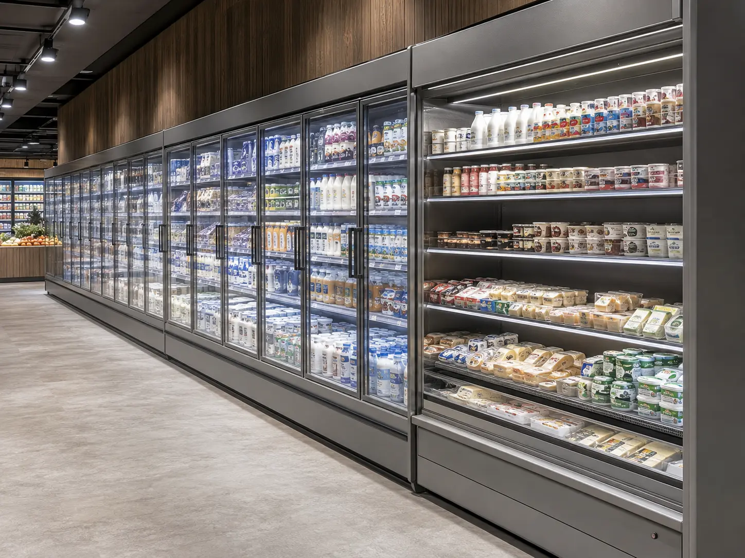 supermarket refrigerated display cabinets